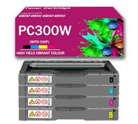 CMADJT Cartouches de Toner Haute capacité PC300W MC250FW avec Puce intégrée, compatibles avec Les imprimantes Ricoh PC300W, PC301W, PC311W, MC250FW, MC250FWB et MC251FW,4Color-1Pack