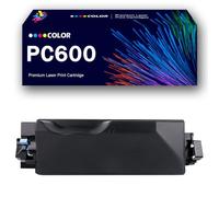CMADJT Cartouches de Toner Haute capacité PC600 avec Puce, Cartouches d'encre de Remplacement 408314 408315 408316 408317 pour imprimante Multifonction Ricoh PC600, Anti-Pollution,Black-1Pack