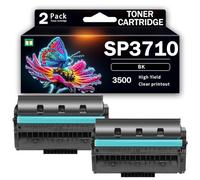 CMADJT Cartouches de Toner SP3710 et SP3710X (avec Puce) pour imprimantes Ricoh, compatibles avec Les imprimantes Laser Ricoh Aficio SP3710SF, SP3710DN, M320F et P311,3500Page-2PCS