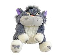CMADJT Kawaii Lucifer Chat en Peluche poupées en Peluche Mignon Peluche Jouets Pendentif Anime Film Mauvais Chat Oreiller Enfants Cadeaux d'anniversaire,Grey-M(30cm)