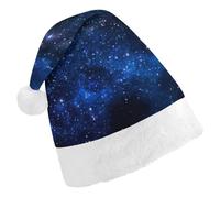 Cmagnifico Chapeau de Noël, Aurore Ciel étoilé Espace Ciel étoilé Ciel étoilé Chapeau pour diverses fêtes de fin d'année