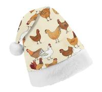 Cmagnifico Chapeau de Noël, chapeau de poules pour diverses fêtes de fin d'année