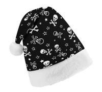 Cmagnifico Chapeau de Noël, tête de mort et os croisés pour diverses fêtes de fin d'année