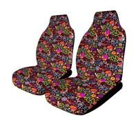 Cmagnifico Housse de siège de voiture universelle pour sièges avant, motif paix et amour