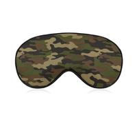 Cmagnifico Masque pour les yeux en tissu lisse, camouflage militaire, masque de sommeil avec bandeau réglable pour hommes, femmes