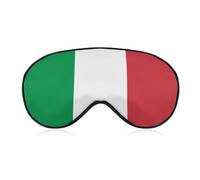 Cmagnifico Masque pour les yeux en tissu lisse, drapeau italien, masque de sommeil avec bandeau réglable pour homme, femme