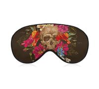 Cmagnifico Masque pour les yeux en tissu lisse, masque de sommeil jour des morts, masque de sommeil avec bandeau réglable pour homme et femme