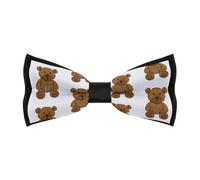 Cmagnifico Nœud papillon pré-noué pour homme - Ours en peluche - Nœud papillon réglable pour les fêtes, comme sur l'image, taille unique