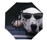 Cmagnifico Parapluie pliable Dalmatien - Ouverture et fermeture automatiques - Coupe-vent - Imperméable, Dalmatien., Automatic