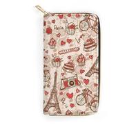 Cmagnifico Portefeuille en cuir, adorable âne, petite abeille, petite taille et grande capacité, facile à transporter, Style-3, 19.7x10.5cm, Moderne