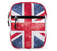 Cmagnifico Sac à bandoulière, sac à bandoulière vintage Union Jack britannique, petit sac à bandoulière multifonction pour le travail, les voyages d'affaires