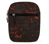 Cmagnifico Sac à bandoulière, sac à bandoulière volcanique craquelé de lave multifonction, petit sac à main pour le travail, les voyages d'affaires