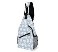 Cmagnifico Sac à bandoulière, sac de poitrine coloré en forme de libellule, sac à bandoulière pour voyage, shopping, sport, Bichon, 38x20cm