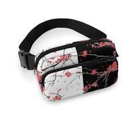 Cmagnifico Sac banane réglable en forme de fleur de cerisier pour course à pied, marche, randonnée, comme sur l'image, 20x13cm
