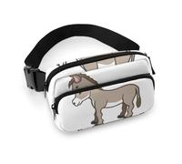 Cmagnifico Sac banane, sac banane mignon en forme d'âne, sac banane réglable pour course à pied, marche, randonnée, comme sur l'image, 20x13cm