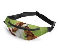 Cmagnifico Sac banane, sac banane réglable motif singe pour course à pied, marche, randonnée, Cavalier King Charles., 36*15cm
