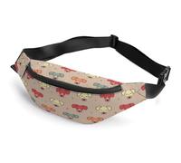 Cmagnifico Sac banane Shiba Inu pour chien, sac banane réglable pour course à pied, marche, randonnée, Mignon Jack Russel Terrier, 36*15cm
