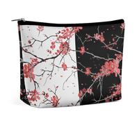 Cmagnifico Trousse à cosmétiques, adorable petit paresseux, trousse de toilette portable avec fermeture éclair pour un usage quotidien, voyage, fleur de cerisier, Taille unique