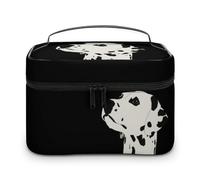 Cmagnifico Trousse à cosmétiques, trousse de toilette de voyage en cuir avec constellations phosphorescentes de minuit pour femme, Motif dalmatien., 25x18x15cm