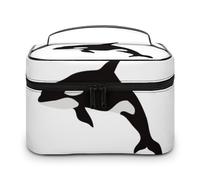 Cmagnifico Trousse à cosmétiques, trousse de toilette de voyage en cuir avec constellations phosphorescentes de minuit pour femme, Style-2, 25x18x15cm