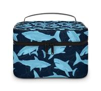 Cmagnifico Trousse à cosmétiques, Zombies Dead Men Walking Body at Night Trousse de maquillage en cuir pour femme, Style-4, 25x18x15cm