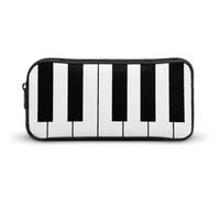 Cmagnifico Trousse à crayons, clés de piano musical, sac de papeterie, sac de voyage d'affaires ou petite boîte à outils, trousse de maquillage pour filles, Touches de piano musicale, 22*12*5cm