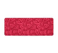 Cmagnifico Trousse à crayons, couverte de cœurs rouges. Boîte à papeterie créative simple, 19,5 x 7,1 x 2,7 cm, Style :, Taille unique, Trousse à crayons