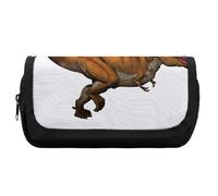 Cmagnifico Trousse à crayons double couche, motif requin, sac de papeterie utilisé comme trousse à crayons, Dinosaures qui marchent, One Size, Trousse à crayons