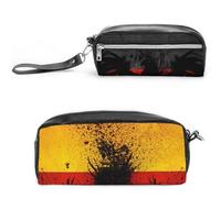 Cmagnifico Trousse à crayons en cuir, motif aigle, drapeau allemand, trousse de papeterie utilisée comme trousse à crayons pour le bureau et l'école, sac de voyage d'affaires ou petite boîte à outils