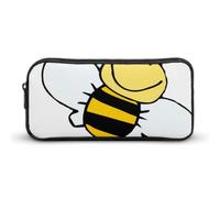 Cmagnifico Trousse à crayons, motif baleine de dessins animés, sac de papeterie, sac de voyage d'affaires ou petite boîte à outils, trousse de maquillage pour filles, Petite abeille., 22*12*5cm