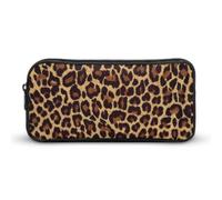 Cmagnifico Trousse à crayons, notes de musique, sac de papeterie, sac de voyage d'affaires ou petite boîte à outils, trousse de maquillage pour filles, Motif guépard, 22*12*5cm, Trousse à crayons