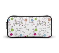 Cmagnifico Trousse à crayons, sac de papeterie, sac de voyage d'affaires ou petite boîte à outils, trousse de maquillage pour filles, Motif expériences en chimie, 22*12*5cm, Trousse à crayons