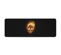 Cmagnifico Trousse à crayons, tête de mort avec flamme. Boîte de papeterie créative simple, 19,5 x 7,1 x 2,7 cm, Style :, Taille unique, Trousse à crayons