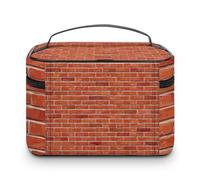 Cmagnifico Trousse de maquillage à paillettes argentées brillantes, trousse de toilette de voyage en cuir pour femme, Style-2, 25x18x15cm