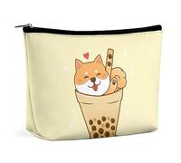 Cmagnifico Trousse de maquillage Antelope Canyon Trousse de toilette portable avec fermeture éclair pour un usage quotidien, voyage, Mignon Shiba Inu., Taille unique