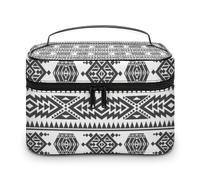 Cmagnifico Trousse de maquillage en cuir pour femme Motif patte de bouledogue français et chien, Style-3, 25x18x15cm