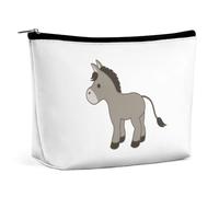 Cmagnifico Trousse de maquillage portable avec fermeture éclair pour un usage quotidien, voyage, Adorable âne., Taille unique