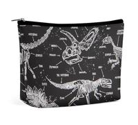 Cmagnifico Trousse de maquillage portable avec fermeture éclair pour usage quotidien, voyage, Dinosaures jurassiques., Taille unique