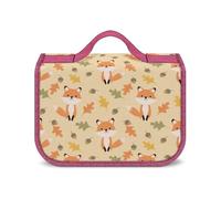 Cmagnifico Trousse de toilette à suspendre, trousse de toilette motif renard mignon, trousse de maquillage imperméable pour voyage, affaires, vacances, Adorable renard d'automne, Taille unique
