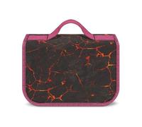 Cmagnifico Trousse de toilette à suspendre, trousse de toilette volcanique, étanche, trousse de maquillage pour voyage, affaires, vacances, Fissure de lave volcanique, Taille unique