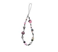 Cmarea Cordon universel à breloques pour téléphone portable, chaîne de perles pour femmes et filles - Fait à la main - Pour appareil photo