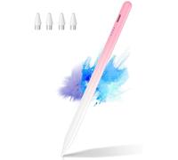 CMARS Stylet actif pour écran tactile, stylet universel pour tablette Apple iPad/iPhone/Samsung/Huawei/Xiaomi/Android et autres appareils, stylos numériques rechargeables rose dégradé