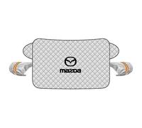 CMBPD Bâche Pare-Brise Voiture Anti Givre Neige pour Mazda B Series 1961-2006, Protection Hiver Épaissie avec Cache Rétroviseurs Bandes Réfléchissantes, Couverture Auto Pare-Soleil