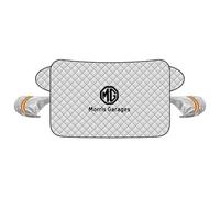 CMBPD Bâche Pare-Brise Voiture Anti Givre Neige pour MG 5 Hatchback 2011-2019, Protection Hiver Épaissie avec Cache Rétroviseurs Bandes Réfléchissantes, Couverture Auto Pare-Soleil