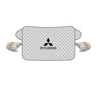 CMBPD Bâche Pare-Brise Voiture Anti Givre Neige pour Mitsubishi Galant 1969-2009 EA EC, Protection Hiver Épaissie avec Cache Rétroviseurs Bandes Réfléchissantes, Couverture Auto Pare-Soleil