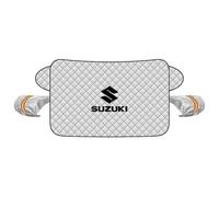 CMBPD Bâche Pare-Brise Voiture Anti Givre Neige pour Suzuki Ignis 2020-2025 2026 MF, Protection Hiver Épaissie avec Cache Rétroviseurs Bandes Réfléchissantes, Couverture Auto Pare-Soleil