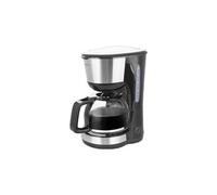 EMERIO CME-122933 Cafetière noir, argent Nombre de tasse=12 verseuse en verre, fonction de conservation de la chaleur Noir G