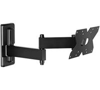 Cme Edr120, Support Tv Mural À Double Bras, Support Tv Inclinable, Support Pour Téléviseur À Écran Plat De 14 À 32 Pouces, Support Vesa 75-100-200X100, Capacité De Charge 17 Kg, Noir