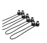 CME MIDI Cable Pack de 4 - 30 cm, DIN MIDI 5 Broches, Profil Bas, Connecteurs Ultra Fins à Angle 45°, Idéal pour Interfaces MIDI, Pedalboards et Claviers