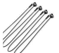 CME TRS MIDI Cable 4-Pack - Câble droit TRS Type A (3.5mm - 1/8") vers DIN 5 broches coudées, 2FT / 60CM - Parfait pour les espaces compacts et le patching